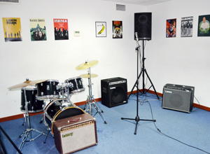 Local de ensayo azul