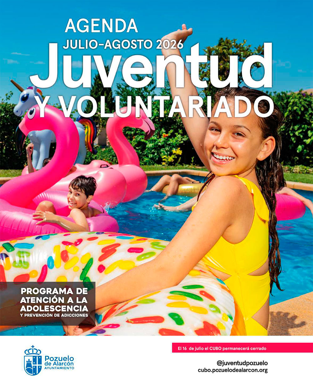 Agenda juventud julio y agosto 2026