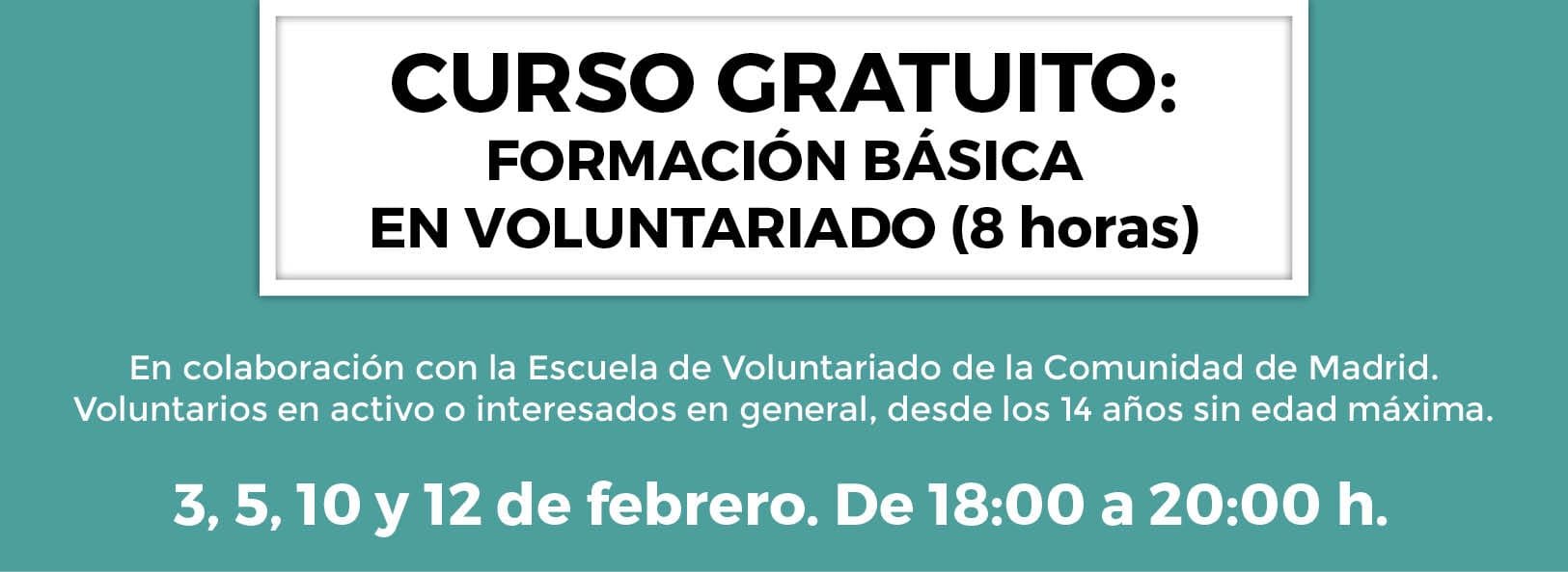 Curso de Voluntariado Formación Básica en Voluntariado.