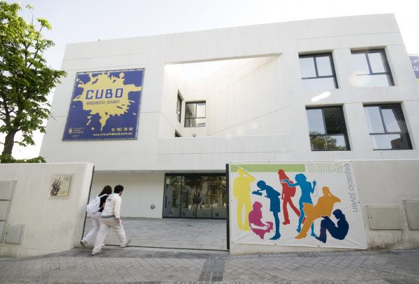CUBO Espacio Joven ubicado en el Barrio de La Estación