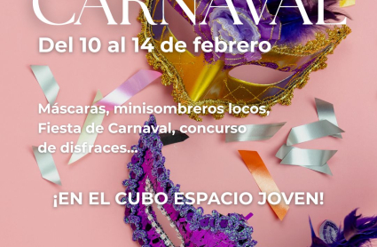 Cartel con la programación del Carnaval